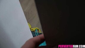 step sister catches spying teen then deepthroats him