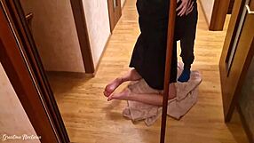 Hot hooded stranger drops to knees for intense facefucking blowjob and cum swallow!