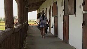 imagine honey demon taking big cock anal bent over hay bales outdoors