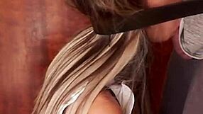 Candie Cross Chokes On Deepthroat Face Fuck As French Maid