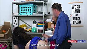 Perverted mallcop ravages desi thieves satine summers and nikki slick