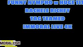 chad and dan unleash on rachele richey's huge tits in threesome frenzy