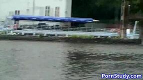 Public Nude Fetish Czech Eurobabe Strips and Rides Waterbike Outdoors