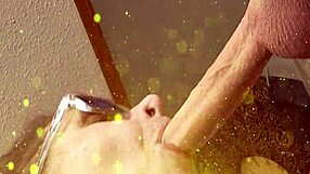 Bold deepthroat action on huge 8-inch uncut cock by sensual amateur babe