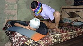 my horny indian desi stepsis begs for rough bedroom sex with me