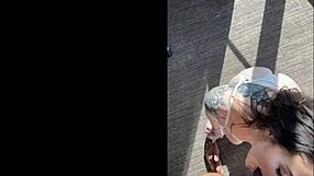 Watch her drool and gag in the sloppiest facefuck ever!!