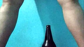 i slide this bottle deep in my curvy latina pussy spanking ass till juices flow rich