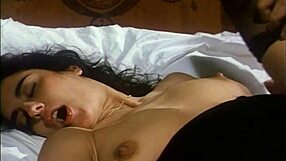 Vintage spanish slut deepthroats monster cock doggystyle. Bent over assfucked then cumshot in mouth.