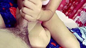 Wanna see my hairy pussy get creampied deep after boyfriend's rough ride and licking?