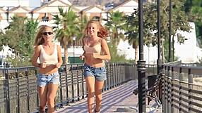 Watch Her Bouncing Boobs Tease in Clothed Softcore!