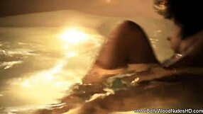 Bollywood babe sensually dances stripping clothes teasing viewers