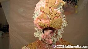 i got so wet watching two blondes pie each other's messy faces