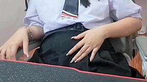 Chubby girl enjoys intimate solo masturbation moment