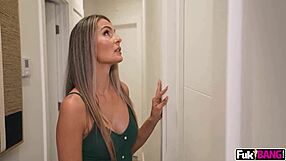 Mandy Rhea bends over for stepmom deep cleaning ride