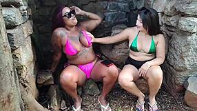 Brazilian Fat Tits Ass Babes Expose Huge Curves in Public Parks
