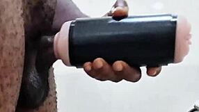 I miss my girlfriend so much, stroking my huge monster cock with toys in the bathroom feels desperate and aching mar 15