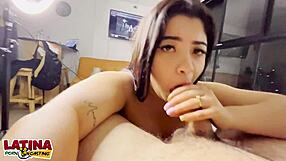 Big booty latina slut nails first porn casting interview