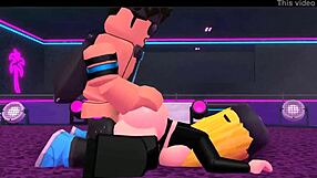thick roblox girl with big ass and tits dances then takes backshots anal in nightclub at 3am