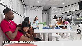 Roxie Sinner's Sexy Bathroom Car Stops Turn Wild with Holywood Cash Big Cock Deepthroat Adventures!