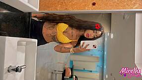 latina sis sneaks anal fun with bro in lingerie