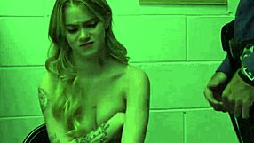 Tiny Tattoo Blonde Shoplifter Stripped Then Pounded Hard?