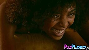 sexy latina milf strips posing her huge tits and pussy seductively