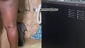 i sneaked a hidden cam to watch my naked stepmum wander around bare all day