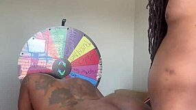 her creamy pussy creams on ebony bbc as her wet mouth drools and gags sloppy