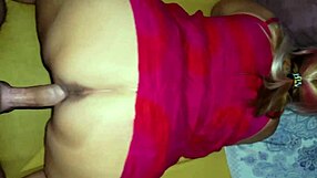 His big titted stepmom drops to her knees and pleases him perfectly in the bedroom with her curvy body.