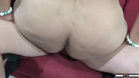 mature stepmom sneaks fun while stepson watches nearby