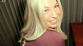 Damn office bimbo craves my cock after hours smash