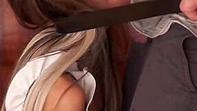 Candie Cross Chokes On Deepthroat Face Fuck As French Maid