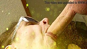 Bold deepthroat action on huge 8-inch uncut cock by sensual amateur babe