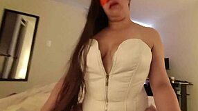 Slut wife with big pussy lips rides friend's cock for creampie