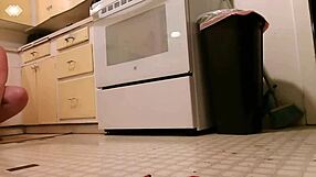 dawnskye1962 giantess spots shrinky dink in kitchen fetish play