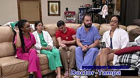 dr tampa catheterizes patient aria nicole in hospital gloves pov footjob roleplay