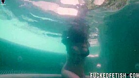 SUBMISSIVE COUPLE HELEN STAR DROWNS IN POOL ORAL VIBRATOR TORMENT!