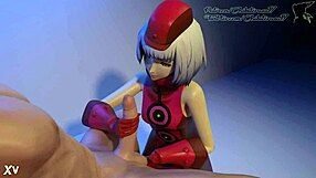 Elizabeth from Persona 3 Strokes Cock in Eager Handjob Frenzy