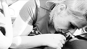 Dating App Chick Delivers Explosive Cum in Mouth Blowjob