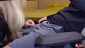 caring stepmom rides stepson's cock pov for juicy creampie and swallow in taboo episode