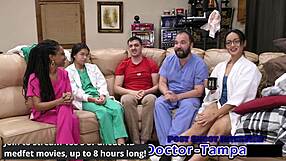 dr tampa catheterizes patient aria nicole in hospital gloves pov footjob roleplay