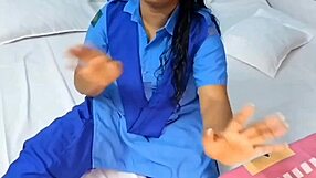punished kajal sucks cock and fucked in garage