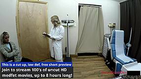 Channy Crossfire Nurse Humiliates Tanned Patient Pussy!