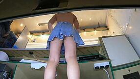 im so excited about this dumb sexy hostess upskirt voyeur pov