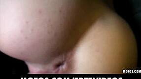 Skinny Teen's Wet Gaping Pussy and Natural Tits Get Close-Up POV Fuck on Road Trip