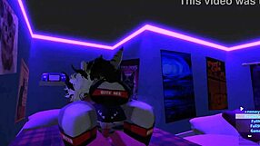 so this demon corners a sexy shark girl for a wild furry monster quickie sex romp in roblox
