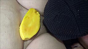moaning over oral sex with mango sucking wet pussy to orgasm