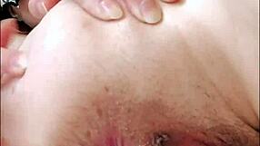 damn this russian teen student in black stockings fingers her tight pussy and gaping anus close up