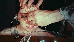 garage emo goth teen whore bound crying punished rough bdsm tied face piss extreme submission