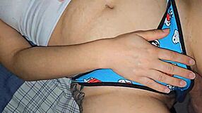 Hey just playing around with stepdaughter's new panties young fun first tries and explorations